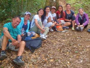 Our Colombian hiking entourage.